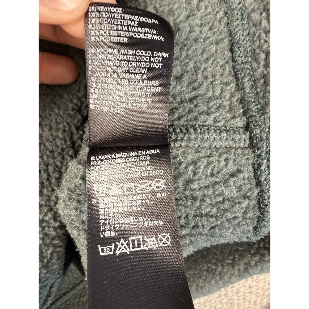 The North Face Womens Sherpa Fleece Hoodie Pullover Gray 1/4 Zip M - Picture 8 of 10